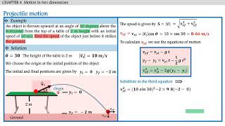 physics 101 Projectile motion part 2 فيزياء 101 [upl. by Rogers587]