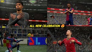 All New Celebrations in eFootball 25 😍  Ronaldo Lewandowski Gyokeres and More  eFootball 25 [upl. by Ahseiyt351]