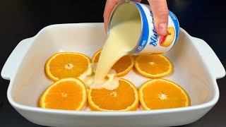 Nur Kondensmilch und Orangen Leckeres Dessert ohne Backen [upl. by Colp]