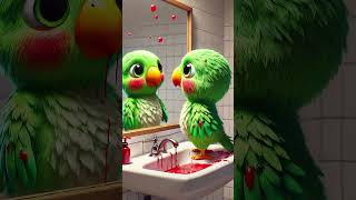 Brushing your teeth with chili toothpaste funny funnyanimal perrot [upl. by Oiramat596]