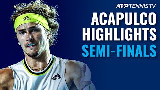 Tsitsipas faces Musetti Zverev meets Koepfer  Acapulco 2021 SemiFinal Highlighs [upl. by Herrod]