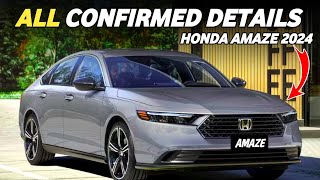 Honda Amaze Facelift 2024 Full Details 🔥  2024 Honda Amaze Facelift Launch date amp Price [upl. by Ahswat]