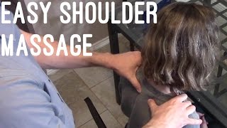 Massage Basics How to give a shoulderneck rub [upl. by Leelahk]