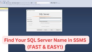 How to Find Your SQL Server Name in SSMS FAST amp EASY [upl. by Adia461]