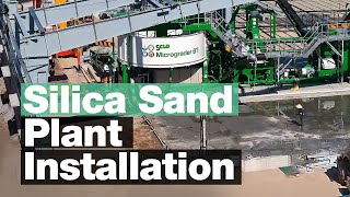 Silica Sand Plant Installation Timelapse [upl. by Adamik]