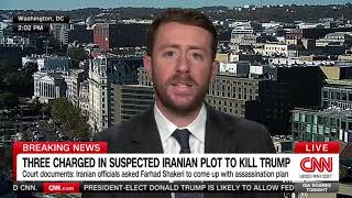 Breaking 3 charged in suspected Iranian plot to kill Trump [upl. by Lasser]