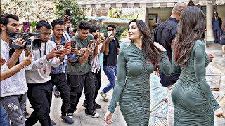 Paps Going CRAZY looking at Nora Fatehi Stunning Look at Crakk Movie Promotion [upl. by Lanza]