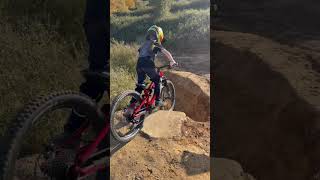 Testing new drops at Phoenix Bike Park bike mtbkids bikepark [upl. by Ricca]