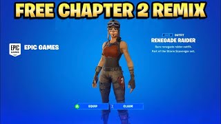 How To Get RENEGADE RAIDER SKIN FREE in Fortnite CHAPTER 2 REMIX [upl. by Jedd]