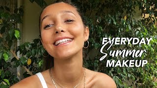 Everyday Glowy Summer Makeup Routine natural [upl. by Burkle244]