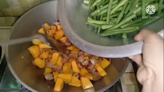 Adobong Kalabasa at Sitaw with Pork Simple Recipe [upl. by Lia307]