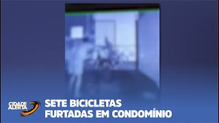 SETE BICICLETAS FURTADAS EM CONDOMÍNIO [upl. by Naillik]