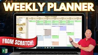 This Weekly Planner Uses The New Excel Checkbox Feature  Free Download [upl. by Aicilegna]