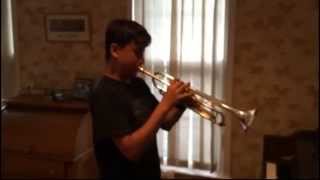 Marines Hymn United States Marine Corps Trumpet cover [upl. by Sosthena266]