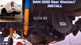 RAM 2500 Rear Shocks  INSTALL [upl. by Pergrim]