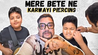 Mere Bete ne Karwayi Piercing  Tatva K Family Vlogs [upl. by Latini]