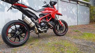 Hypermotard 821 13 Mivv Suono soundtest [upl. by Yldarb940]