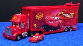 Cars Mega Mack Raceworld Playset made by Mattel Hauler Semi Truck Disney Pixar [upl. by Enilram917]