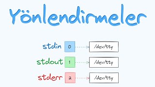 Yönlendirmeler stdin stdout stderr  linuxderslerinet [upl. by Enale]