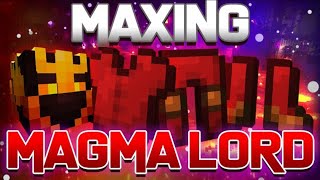 I Spent 255 BILLION Coins on HYPERMAXED Magma Lord Armor Hypixel Skyblock [upl. by Lleirbag]