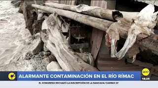 Alarmante contaminación en el río Rímac [upl. by Marlen469]