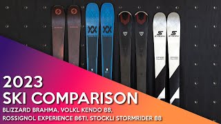 2023 Blizzard Brahma Volkl Kendo Rossignol Experience 86Ti Stockli Stormrider 88 [upl. by Ulund]