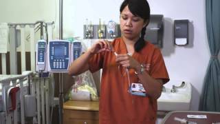 UT Health Science Center School of Nursing ALARIS IV Pump Overview [upl. by Tterab]