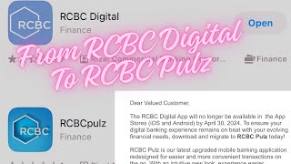 LOGIN TO RCBC PULZ  RCBC DIGITAL TO RCBC PULZ APP  PAANO GAMITIN ANG BAGONG RCBC PULZ IOS APP [upl. by Solis]