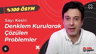 \u00100 ÖSYM  Sayı Kesir Denklem Kurularak Çözülen Problemler metinyayınlarıtv [upl. by Aihsrop552]