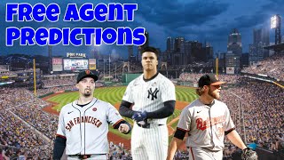 2024 MLB Free Agent Predictions [upl. by Buyers243]