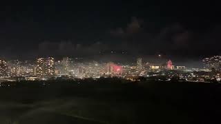 Waikiki Fireworks 2023 New Years Eve Celebration Oahu Hawaii [upl. by Gisella]