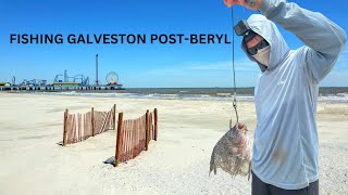 Fishing in Galveston after Hurricane Beryl [upl. by Alo]