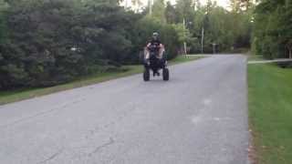 250 Foot wheelie on a Polaris Trailblazer 250cc [upl. by Aisauqal]