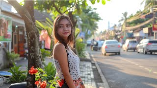 BALI Sunset Road in Kuta • INDONESIA • 4K HDR [upl. by Shermy]