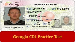 Georgia CDL Practice Test [upl. by Enovi391]