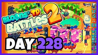 My First DGV Lategame  Bloons TD Battles 2  Day 228 [upl. by Winterbottom]