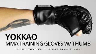 YOKKAO MMA Training Gloves w thumb  Fight Gear Focus Mini Review [upl. by Florry773]