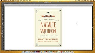 Create a Retro Graduation Announcement in Adobe Illustrator [upl. by Layod134]