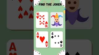 Find the joker card game 4 card monte [upl. by Vittoria]