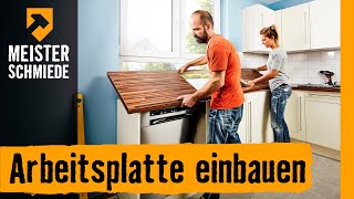 Arbeitsplatte einbauen  HORNBACH Meisterschmiede [upl. by Nedra]