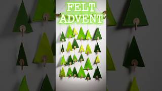 DIY Felt Christmas Trees Advent Calendar christmascrafts adventcalendar diychristmasdecor [upl. by Samanthia196]