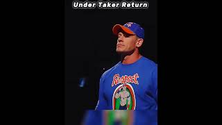 under taker vs john cena short video  under taker return wwe wrestling wwewrestler [upl. by Wernher]