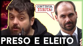 🚨CRISE NO BOLSONARISMO Herdeiro de Eduardo é Monark de preso a eleito [upl. by Yelsew]