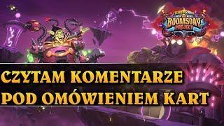 CZYTAM KOMENTARZE POD OMÓWIENIEM KART  Hearthstone extra [upl. by Rauch]