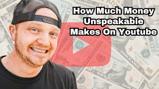 How Much Does Unspeakable Earn From YouTube Newest In January 2024 Heres the data [upl. by Aylatan]