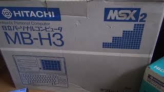 125 HITACHIのMSX2のMB H3を紹介します [upl. by Enihpad]