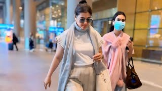 Kajol With Daughter Nysa Devgan Spotted At Airport [upl. by Nassi]