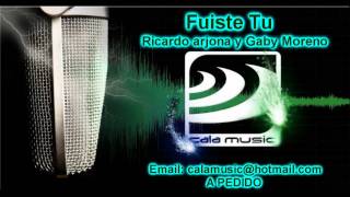 Fuiste Tu  Ricardo Arjona y Gaby Moreno  Karaoke  Calamusic Studio [upl. by Zetta625]