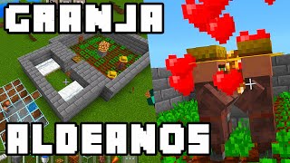 GRANJA DE ALDEANOS MINECRAFT Bedrock 1 19 [upl. by Narual941]