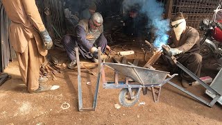 How Wheelbarrows Are Made  Simple Wheelbarrow Making Process  The Process [upl. by Waxler]